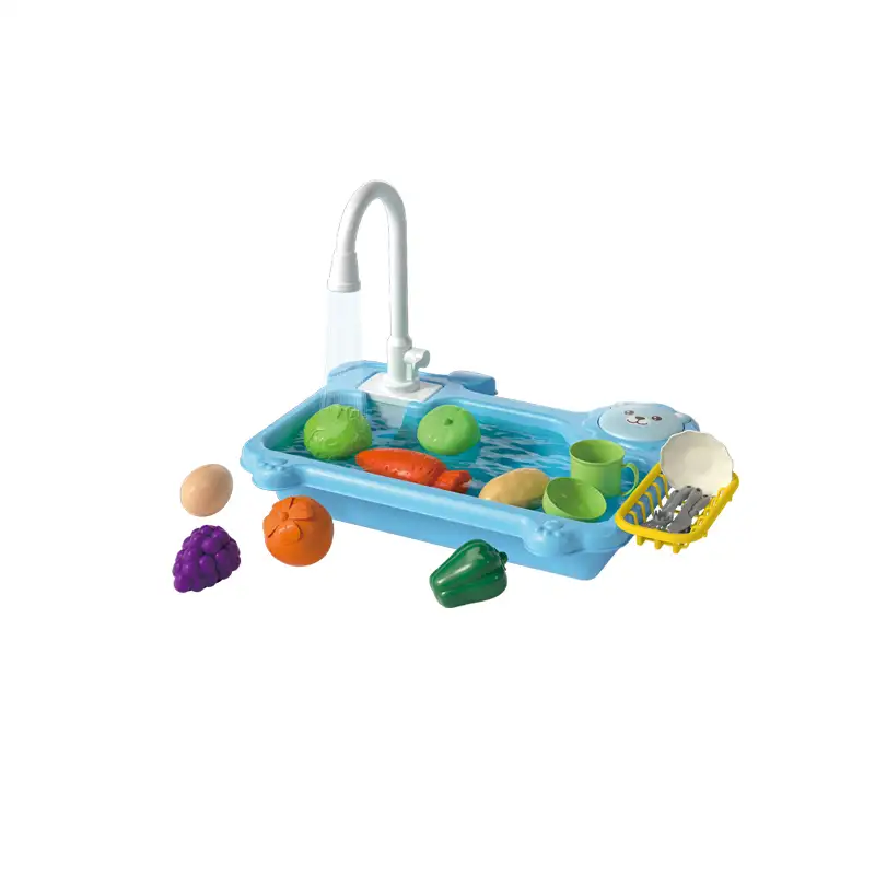 Kitchen dishwasher  2-color mixed model  Electric cycle water discharge  Water faucet electric pumping  Requires 2 1.5V batteries but not included