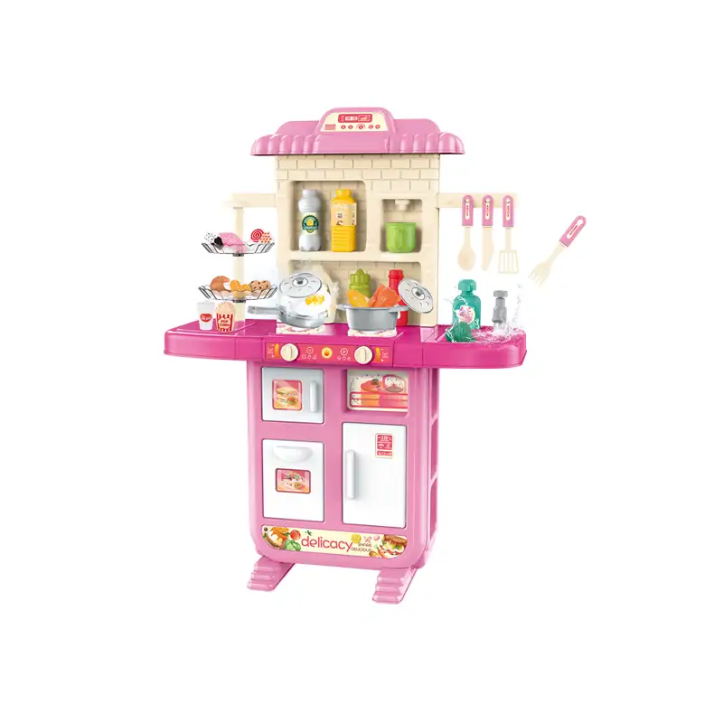 Kids kitchen set with light, sound and spraying.