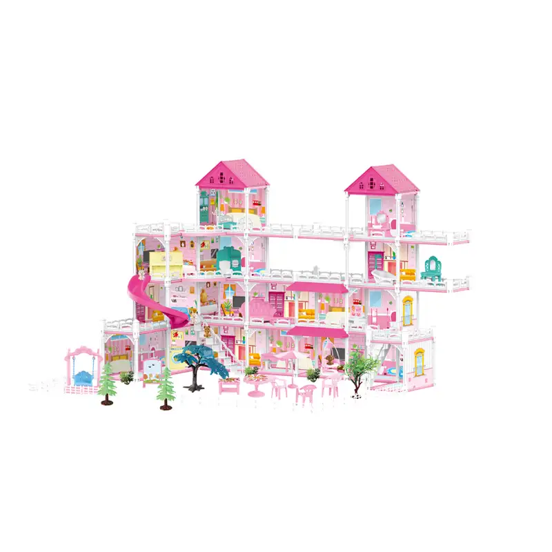 DIY Assembly Series Fashion Villa 594PCS (17 rooms, DIY construction)