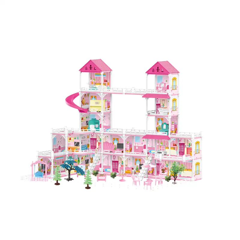 DIY Assembly Series Fashion Villa 621PCS (19 rooms, DIY construction)