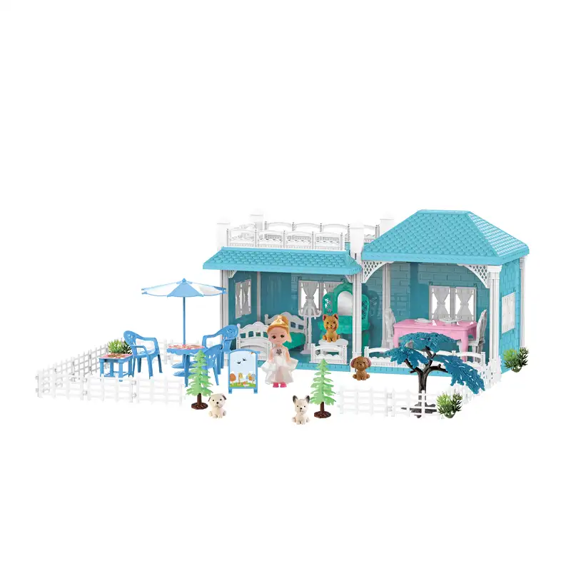 Blue Villa Princess House 108PCS (2 rooms, DIY construction)