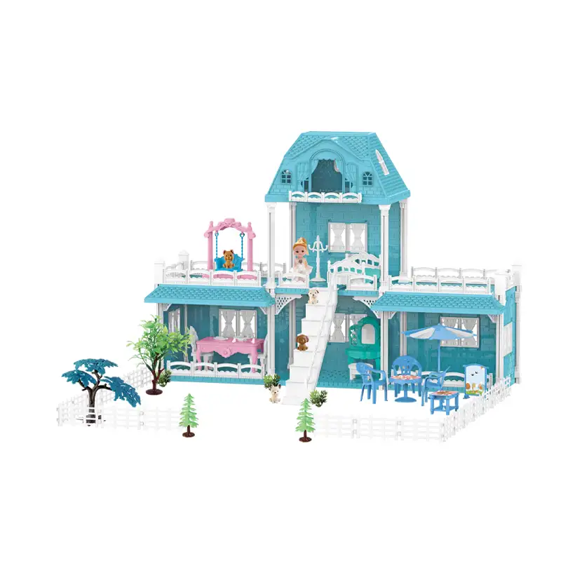 Blue Villa Princess House 165PCS (4 rooms, DIY construction)