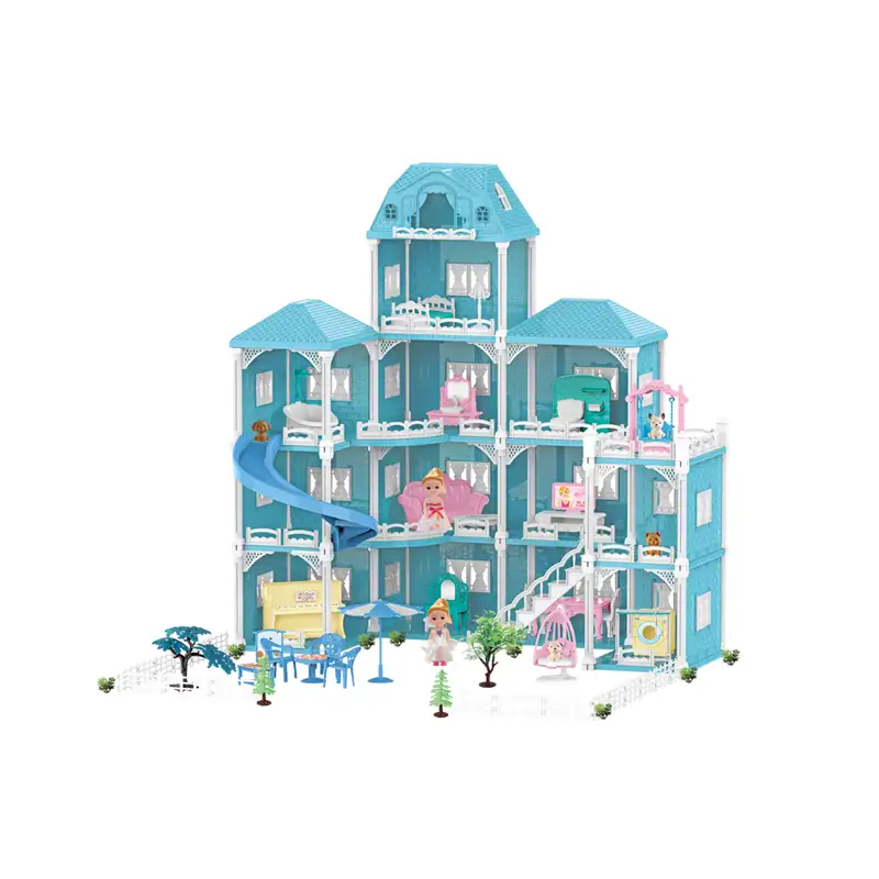 Blue Villa Princess House 393PCS (12 rooms DIY construction)