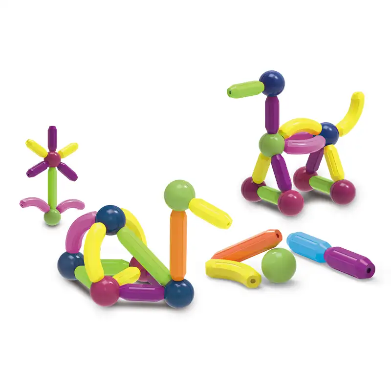 Intelligent Magnetic rod   30 PCS   Educational Magnetic Building Blocks