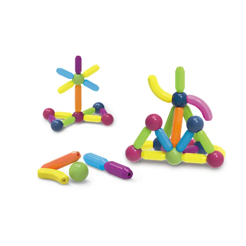 Intelligent Magnetic rod 40 PCS  Educational Magnetic Building Blocks